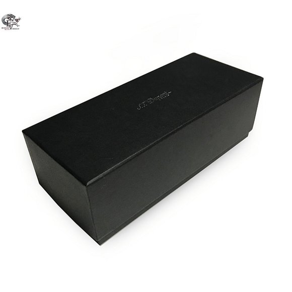 ST Dupont 410608 Elysee Line D Blazon Placed Lacquer Black S Nib M Fountain Pen - Picture 8 of 9